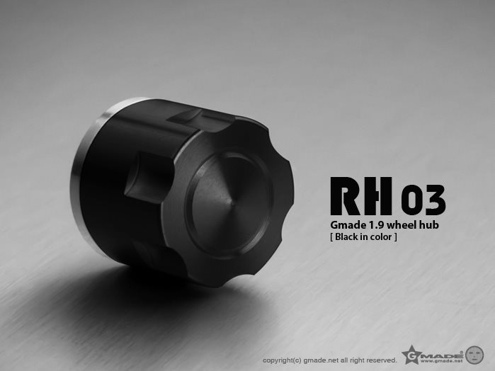 Gmade 1.9 Rh03 Wheel Hubs (Black) (4)
