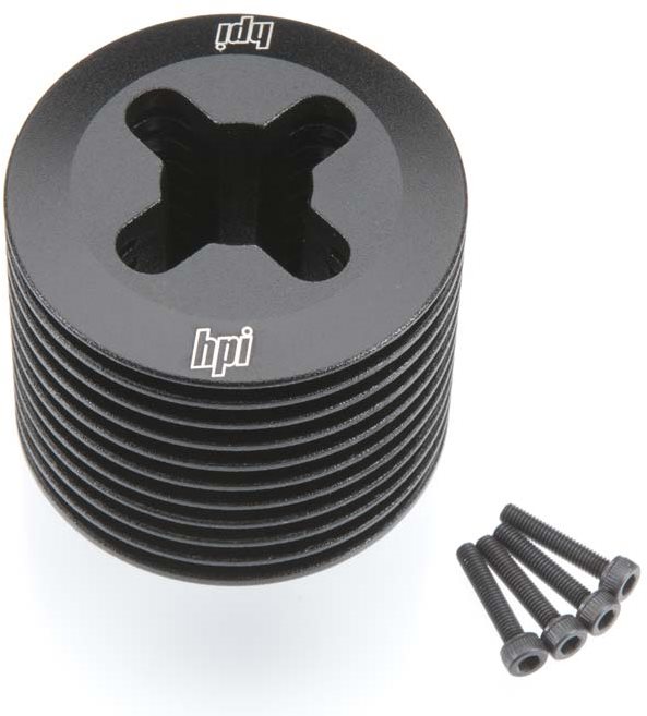 HPI Aluminum Heatsink Head Black F3.5
