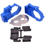 Blue Gearbox Housing And Rear Mounts For Traxxas 2Wd Vehicles