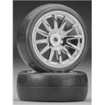 Tires/Wheels Assembled Glued 12-Spoke Chrome (2)
