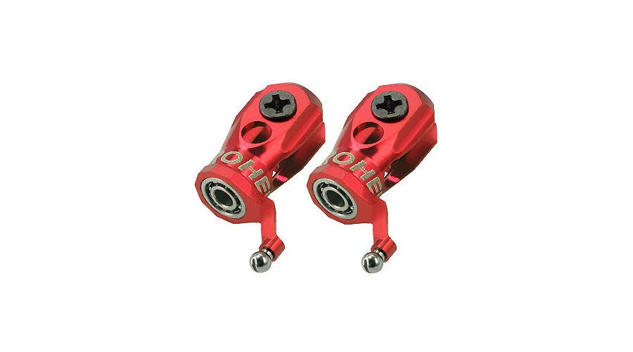 Micro Heli Precision CNC Alum Main Blade Grip , Red , MCPXBL